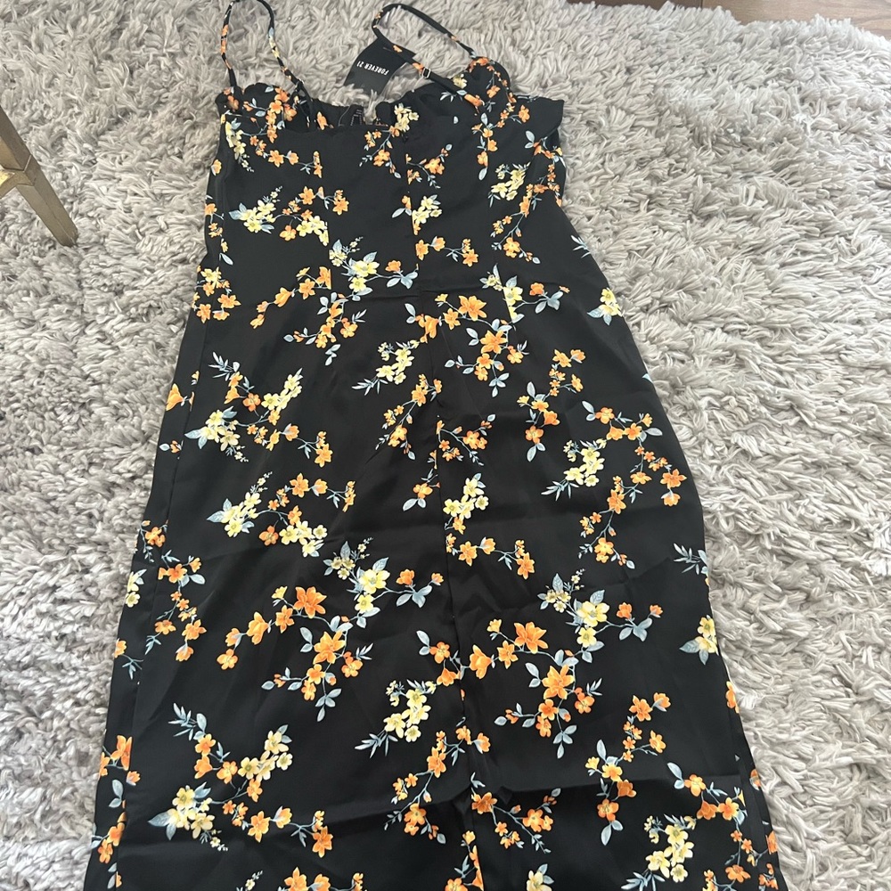 Forever 21 Floral silk dress